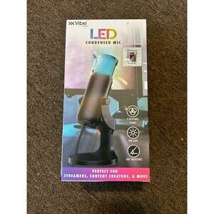 Gaming Rgb Microphone Condenser Mic High Definition Usb 3.5mm Brand New